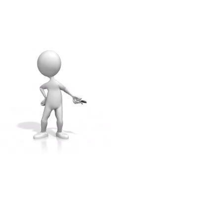 A video with a stick figure presenting to the right &amp; allowing you to insert your own text or images as a presentation. If used in PowerPoint, versions 2010 or 2011 work best.