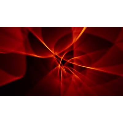 Beams of red light swirl in waves in this abstract video background.