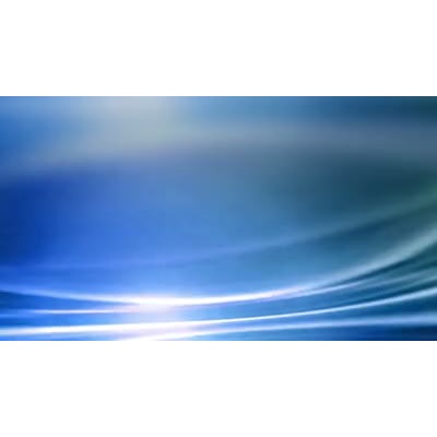 A subtle blue abstract video background with light waves and curves.