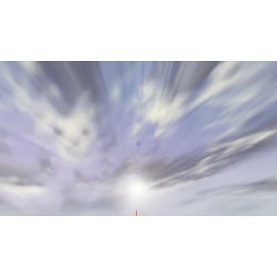 clouds float by over head as time passes by