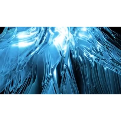 An abstract background with a blue smoke in front of a black background