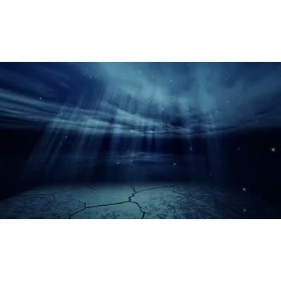 In this video a scene from underneath the water.