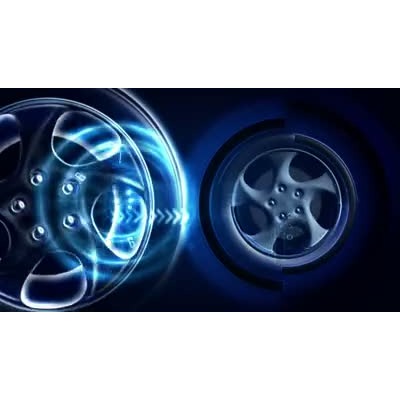 A abstract animated video background with a pair of tires spinning.