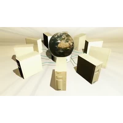 The world is connected to multiple servers.