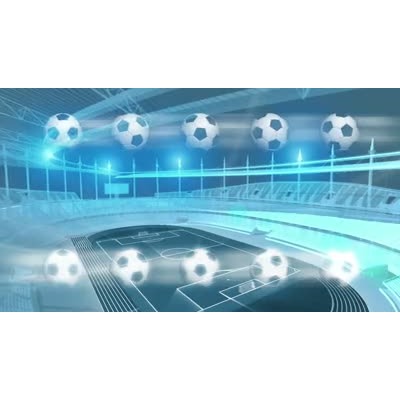 A soccer stadium is shown.