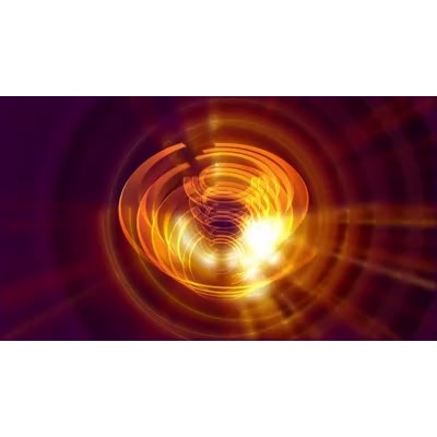 A red column is shown spinning around.