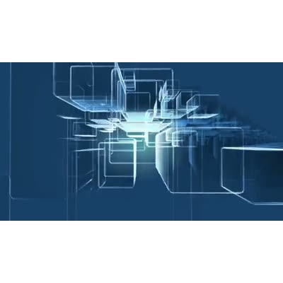 Boxes shown rotating around