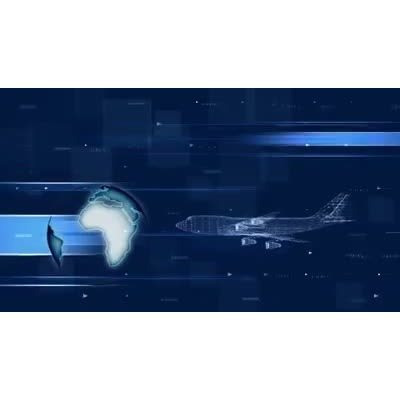 Planes are shown flying above a map of the world.