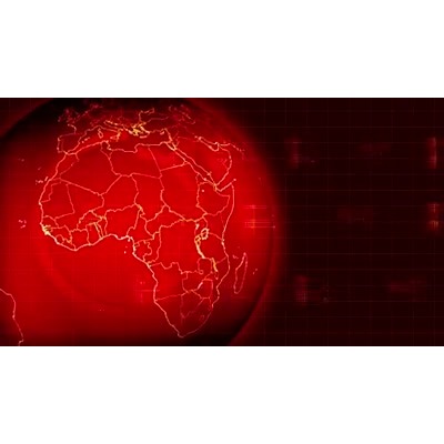 A video background featuring a rotating red earth