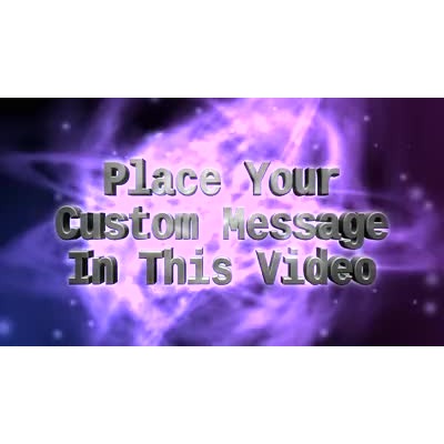 Put your custom text in a swirling nebula.