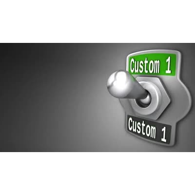 This customizable video background shows a light switch turn off and on making it darker then light again.