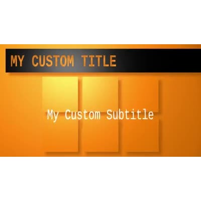 A simple cover page with tiles that move in and fold out.