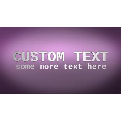 A jumble of letters reorganize to form your custom text.