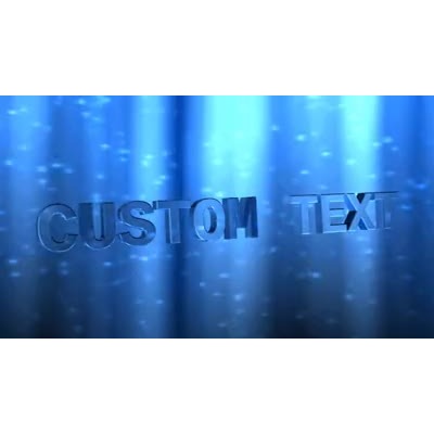 Your custom text floats in the rays of scintillating light.