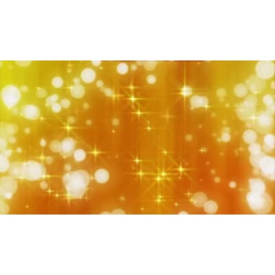 This video show shiny and glowing abstract stars and circles floating.