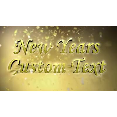 This customizable video shows confetti and streamers falling down around Text that you can customize to your own.  &lt;br&gt;&lt;br&gt;  &lt;FONT COLOR=&quot;F93636&quot;&gt;For best results limit CAPITAL letters to one per word.&lt;/FONT&gt;