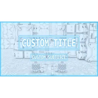 A robot activates an interface and creates your custom title page.