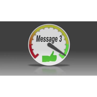 This custom design video shows a series of gauges passing by with each one increase in strength.