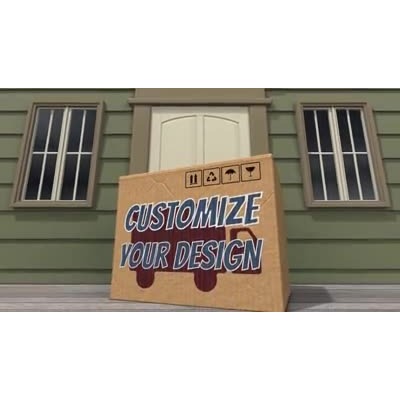 Create your own design on this box tossed onto a front porch.