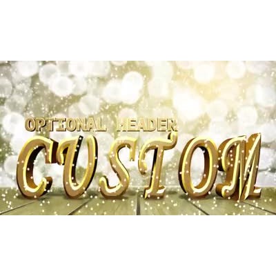 This custom text video shows out of focus lights in the background with light sparks falling over text which you can customize to your own words.