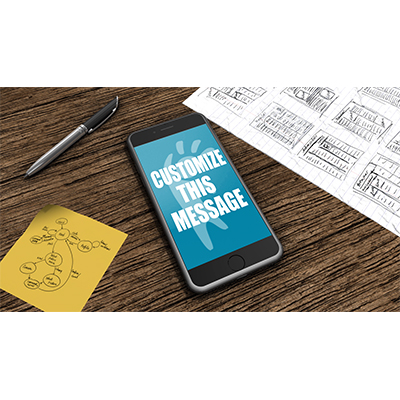 Customize the three screens that are swiped through on this phone.