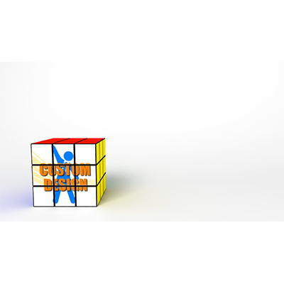 A puzzle cube solves itself with your custom design on it.