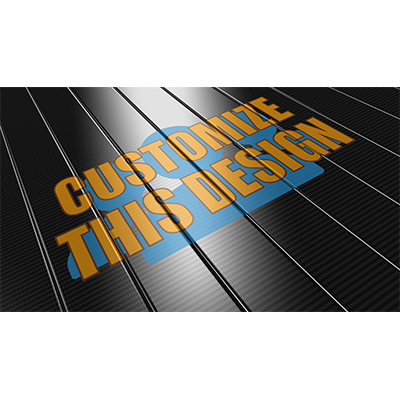 Panels rotate to reveal your custom message.