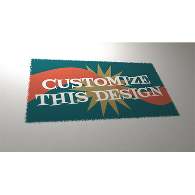 Your custom design absorbs into this textured paper and expands to be completely seen.