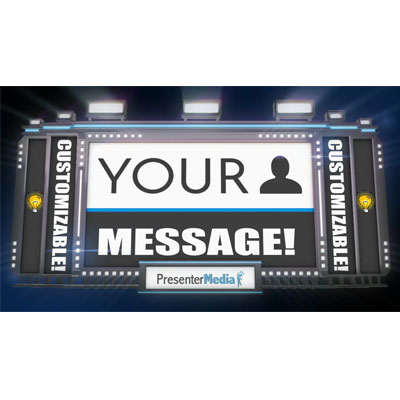 This custom design video shows a series of screen panels flying in and revealing the elements on them.