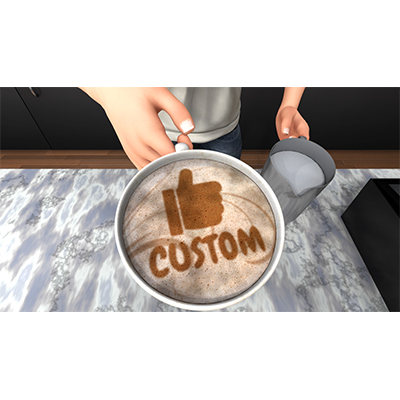 Get a latte with your custom design.