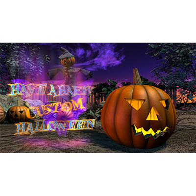 Create your ghostly custom image in this Halloween graphic.