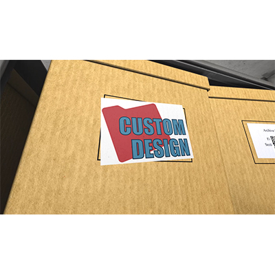 Put your custom design on one of the file boxes put on a shelf.