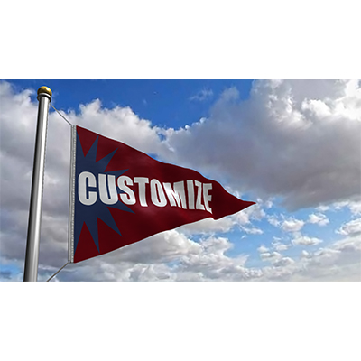 Create your own custom flag. For best results make sure you flag image is resting against the &#039;seam&#039; on the left. If you&#039;re only using text, then make sure to use a shape behind it; any space showing the checkerboard pattern will remain transparent.