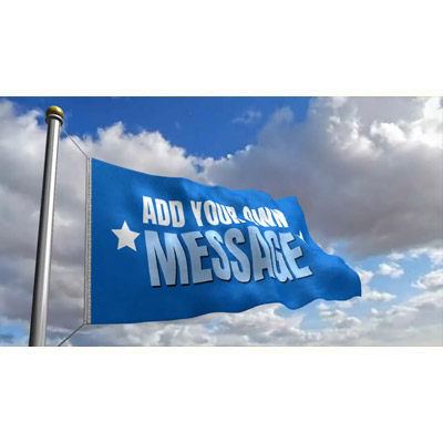 Create your own custom flag. For best results make sure you flag image is resting against the &#039;seam&#039; on the left. If you&#039;re only using text, then make sure to use a shape behind it; any space showing the checkerboard pattern will remain transparent.