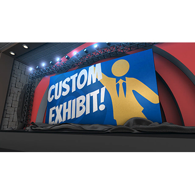 Your custom design is revealed as lights flash and a cloth drops away.