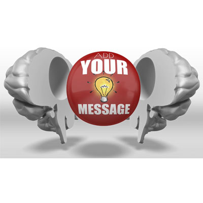 This custom design video shows a brain splitting apart and a message sphere revealed in the center.&lt;br&gt;&lt;br&gt; You can customize this video by adding your own text and images using our online customizer.