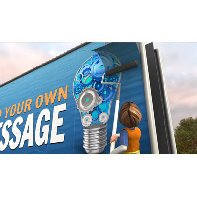 Put your custom design on this large billboard.