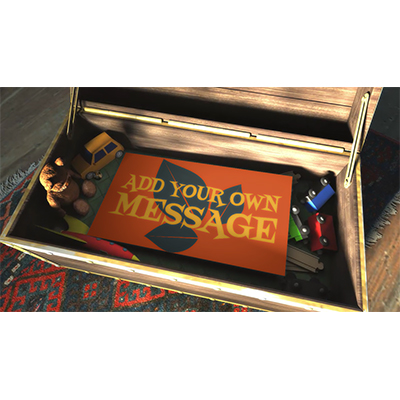 Put your custom message on this chest stored in an attic.
