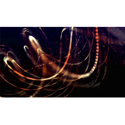 This video background shows strands of dots rotating in spiral.