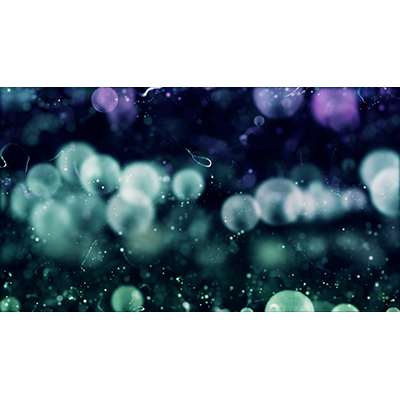 Tendrils twist and turn as out of focus dots move around.