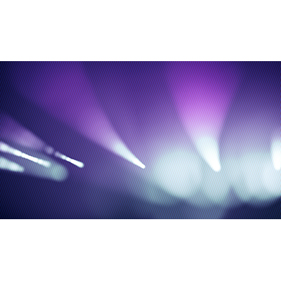 Rays of lights bend and warp as they move across the scene.