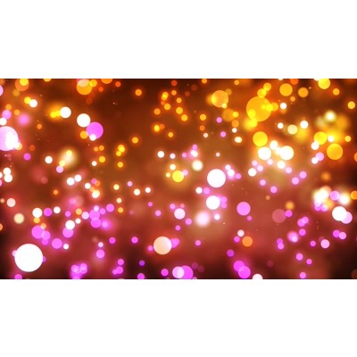 Random circles in and out of focus rotate in this scene.