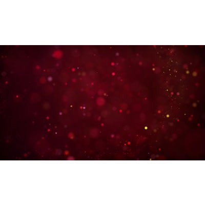 Red particles randomly floating around.