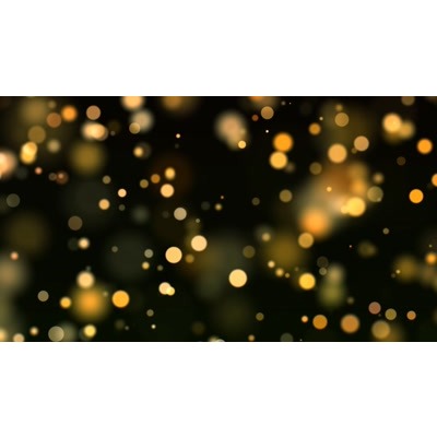 Glowing lights floating undulated in the abstract video.