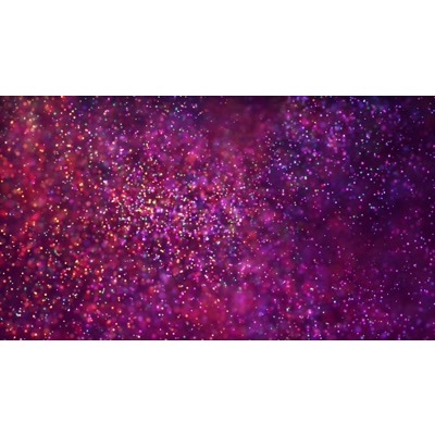 Tiny colorful dots moving randomly around.