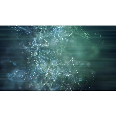 Electric current of winding and spiraling particles.