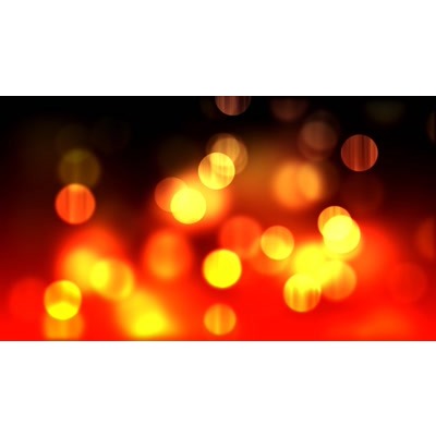 Warm glowing dotted lights flowing upward in the abstract video.
