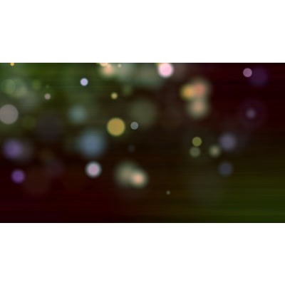 Multicolored spheres floating on a purple surface.