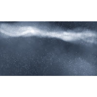 Particles drift across a darken background.