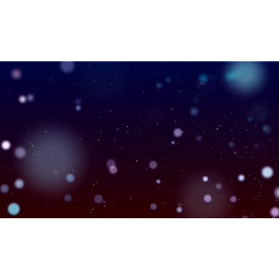 Blurred dots floating along a surface.